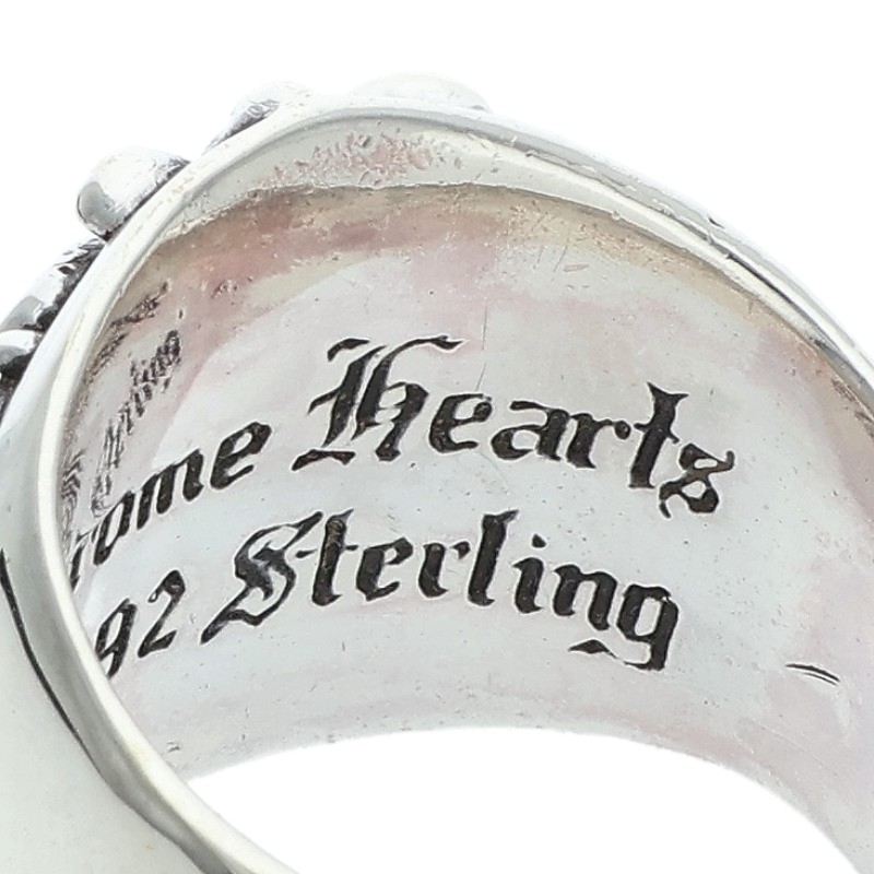 Chrome Hearts Keeper Sterling Silver Ring Size ONE SIZE