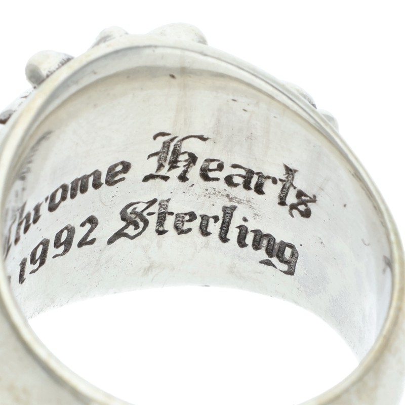 Chrome Hearts Keeper Sterling Silver Ring Size ONE SIZE