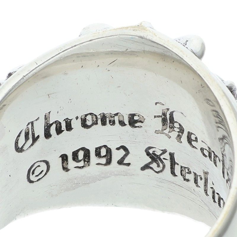 Chrome Hearts Keeper Sterling Silver Ring Size 22.5