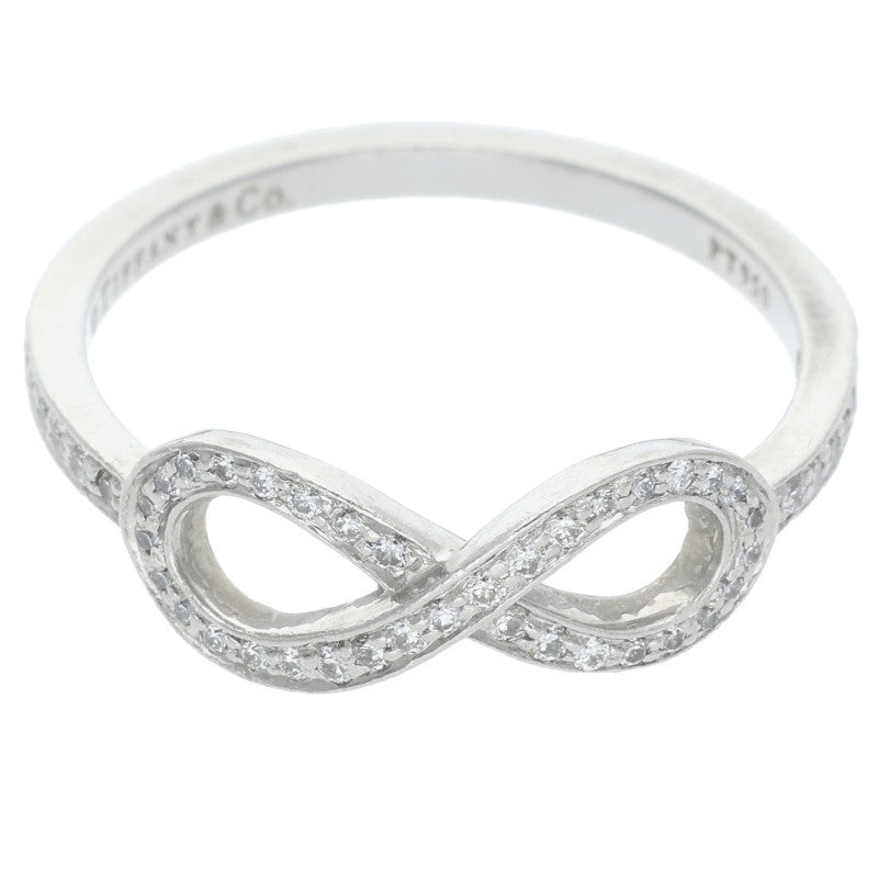 TIFFANY&Co. Infinity PT950 Pave Diamond Ring Size ONE SIZE