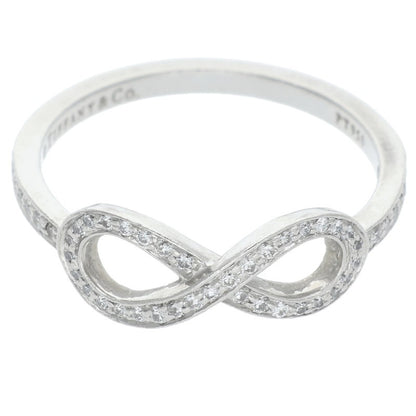 TIFFANY&Co. Infinity PT950 Pave Diamond Ring Size ONE SIZE