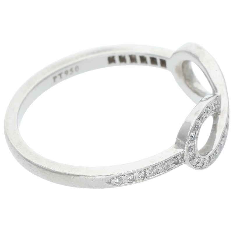 TIFFANY&Co. Infinity PT950 Pave Diamond Ring Size ONE SIZE
