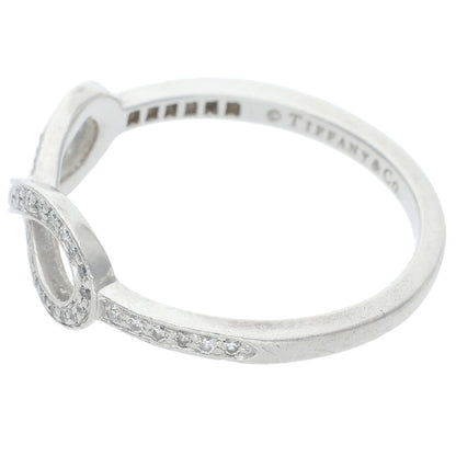 TIFFANY&Co. Infinity PT950 Pave Diamond Ring Size ONE SIZE