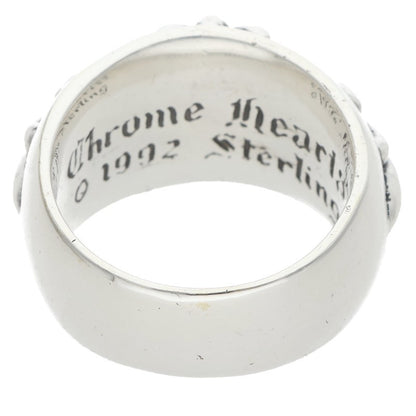 Chrome Hearts FLRL CRS Sterling Silver Ring Size 16.5