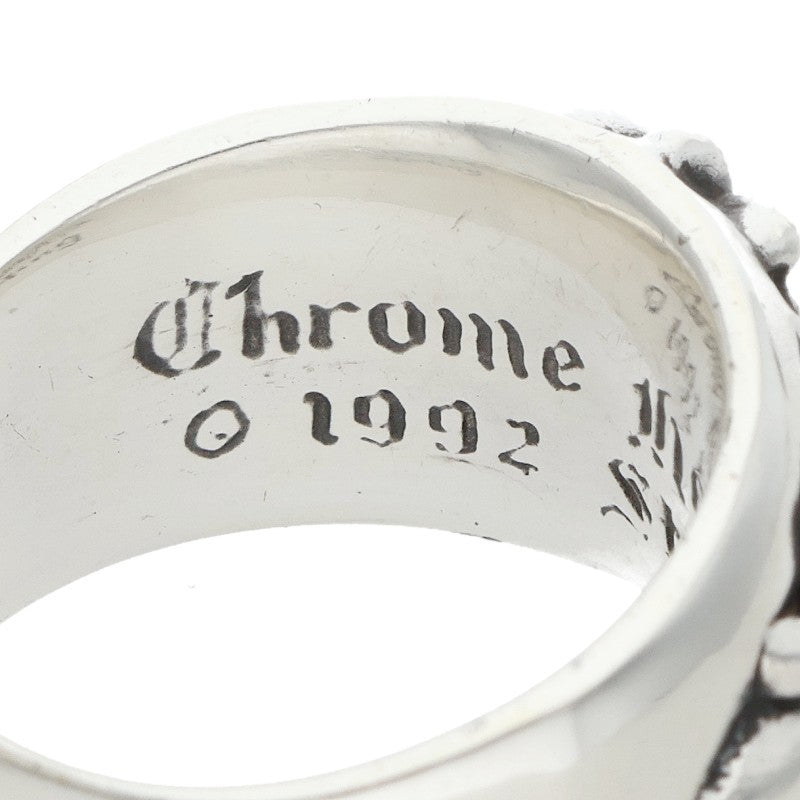 Chrome Hearts FLRL CRS Sterling Silver Ring Size 16.5