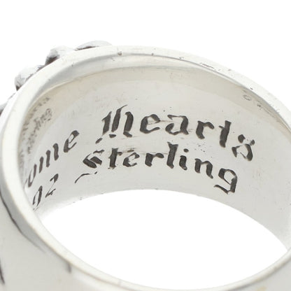 Chrome Hearts FLRL CRS Sterling Silver Ring Size 16.5