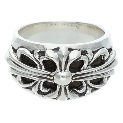 Chrome Hearts FLRL CRS Sterling Silver Ring Size 15.5