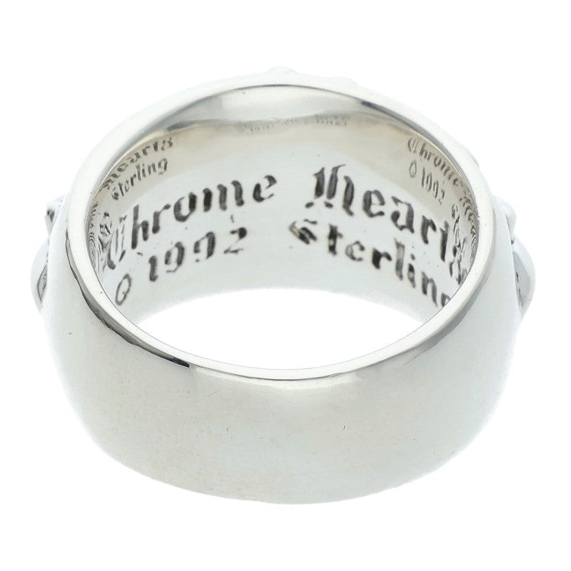 Chrome Hearts FLRL CRS Sterling Silver Ring Size 15.5