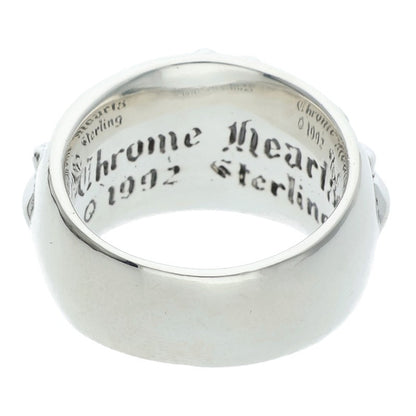 Chrome Hearts FLRL CRS Sterling Silver Ring Size 15.5