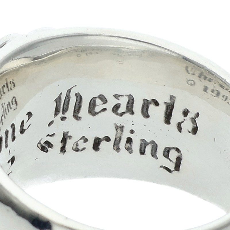 Chrome Hearts FLRL CRS Sterling Silver Ring Size 15.5