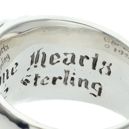 Chrome Hearts FLRL CRS Sterling Silver Ring Size 15.5
