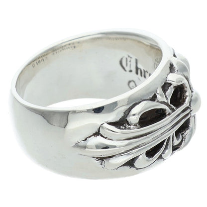 Chrome Hearts FLRL CRS Sterling Silver Ring Size 15.5