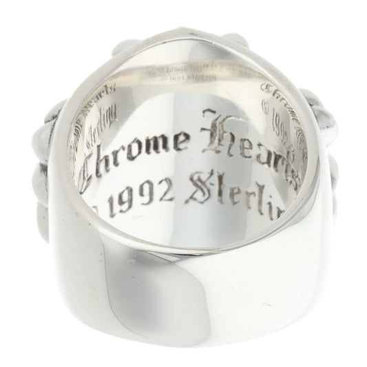 Chrome Hearts Keeper Sterling Silver Ring Size ONE SIZE