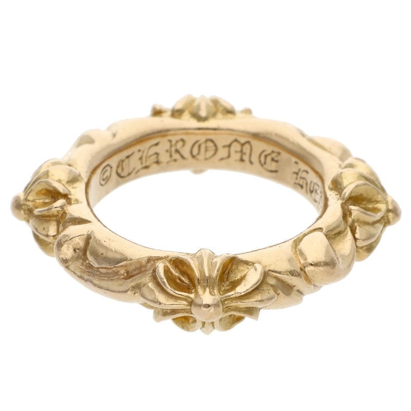 Chrome Hearts 22K SBT BAND Yellow Gold Ring Size ONE SIZE