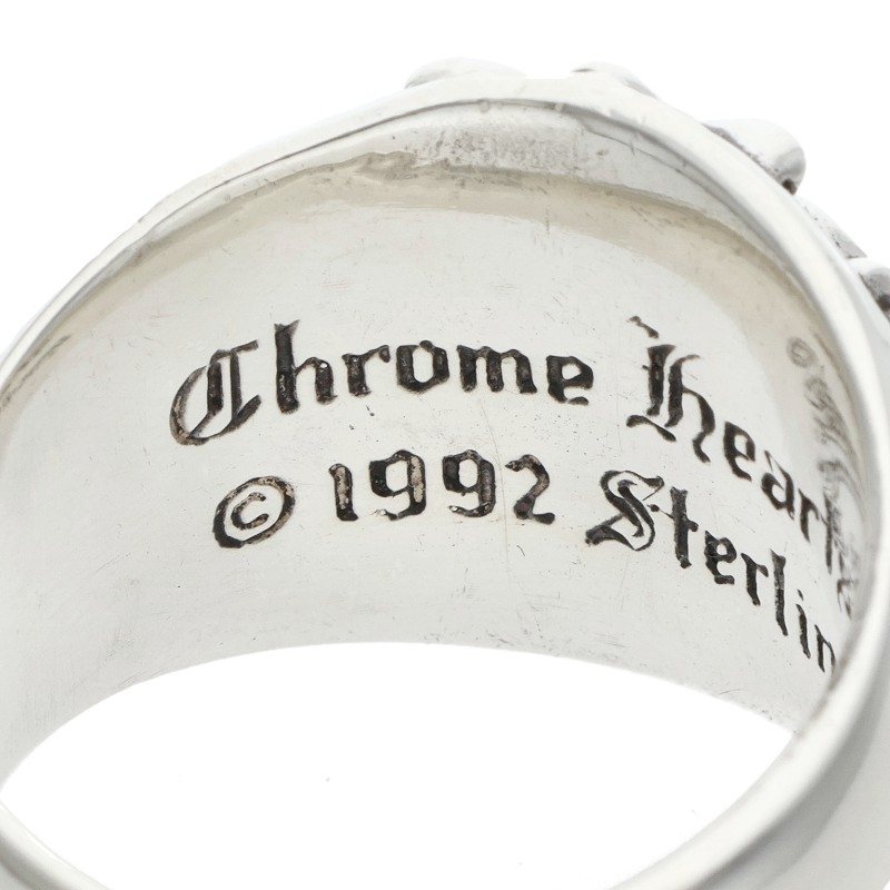 Chrome Hearts Keeper Sterling Silver Ring Size ONE SIZE