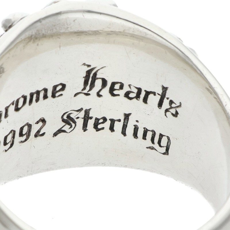 Chrome Hearts Keeper Sterling Silver Ring Size ONE SIZE