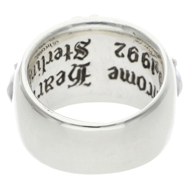 Chrome Hearts FLRL CRS Sterling Silver Ring Size 12.5