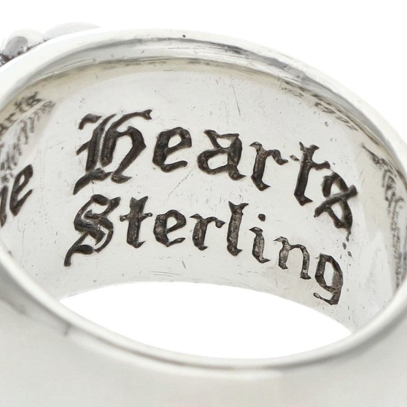 Chrome Hearts FLRL CRS Sterling Silver Ring Size 12.5