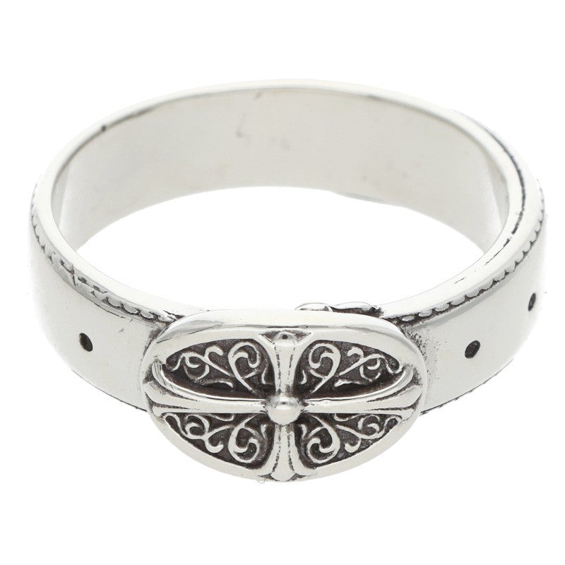 Chrome Hearts BELTED OVAL SML Silver Ring Size 21.5