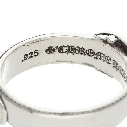 Chrome Hearts BELTED OVAL SML Silver Ring Size 21.5