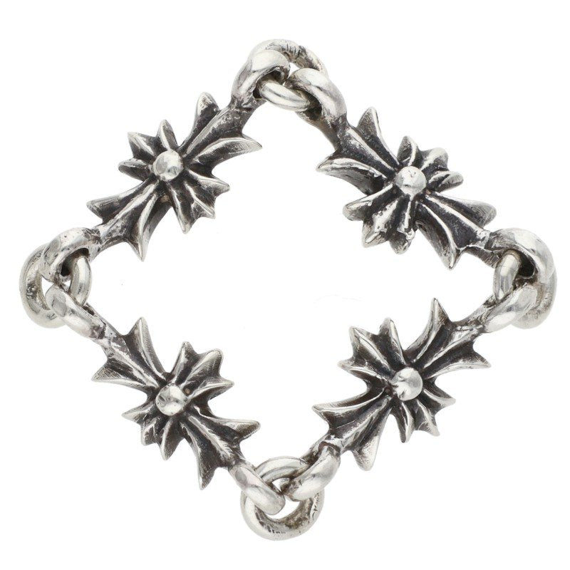 Chrome Hearts TNY E CH PLS Silver Ring Size 12.5