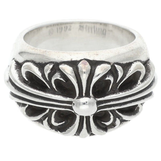 Chrome Hearts FLRL CRS Sterling Silver Ring Size ONE SIZE