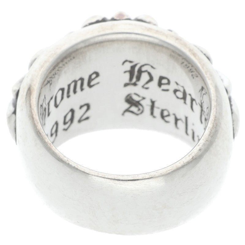 Chrome Hearts FLRL CRS Sterling Silver Ring Size ONE SIZE