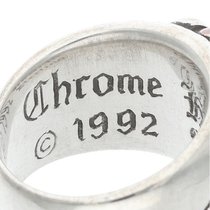 Chrome Hearts FLRL CRS Sterling Silver Ring Size ONE SIZE