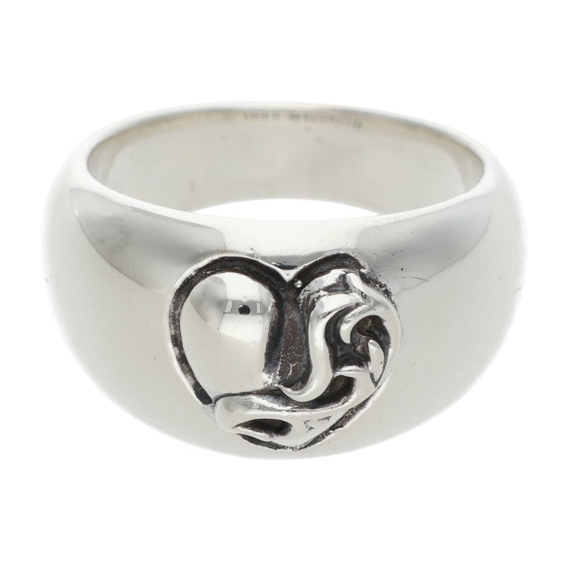 Chrome Hearts HEART IN BAND Silver Ring Size ONE SIZE