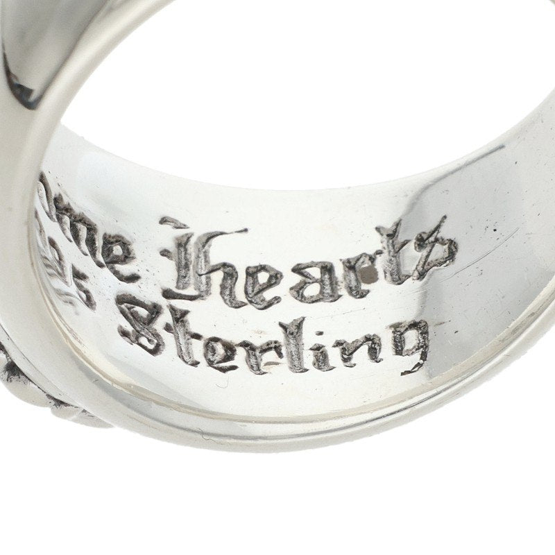 Chrome Hearts HEART IN BAND Silver Ring Size ONE SIZE