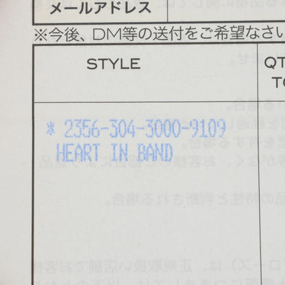 Chrome Hearts HEART IN BAND Silver Ring Size ONE SIZE