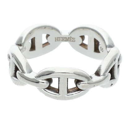 HERMES Chaine d'Ancre Enchainee PM Silver Ring Size US 7