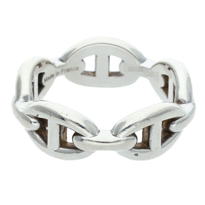 HERMES Chaine d'Ancre Enchainee PM Silver Ring Size US 7