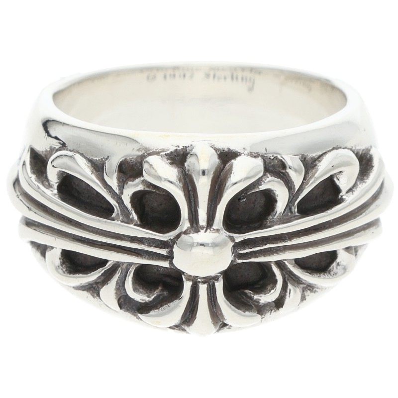 Chrome Hearts FLRL CRS Floral Silver Ring Size ONE SIZE
