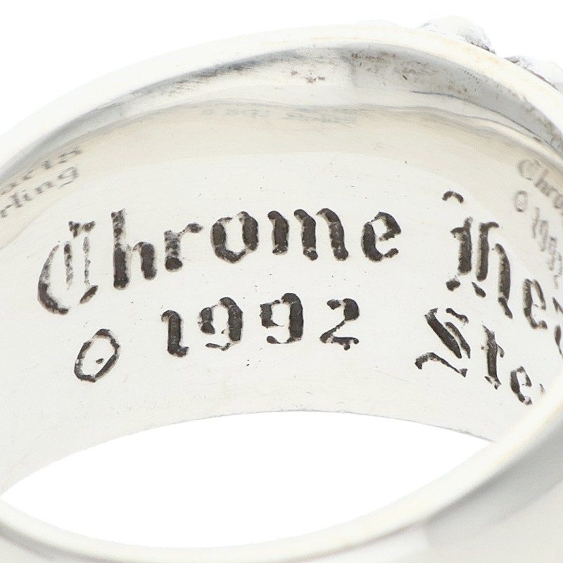 Chrome Hearts FLRL CRS Floral Silver Ring Size ONE SIZE
