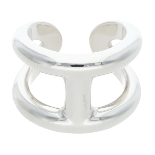 HERMES Osmose GM Silver Ring Size 58
