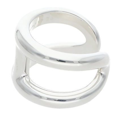 HERMES Osmose GM Silver Ring Size 58