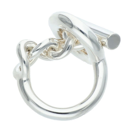 HERMES Croisette 925 Sterling Silver Ring Size 50