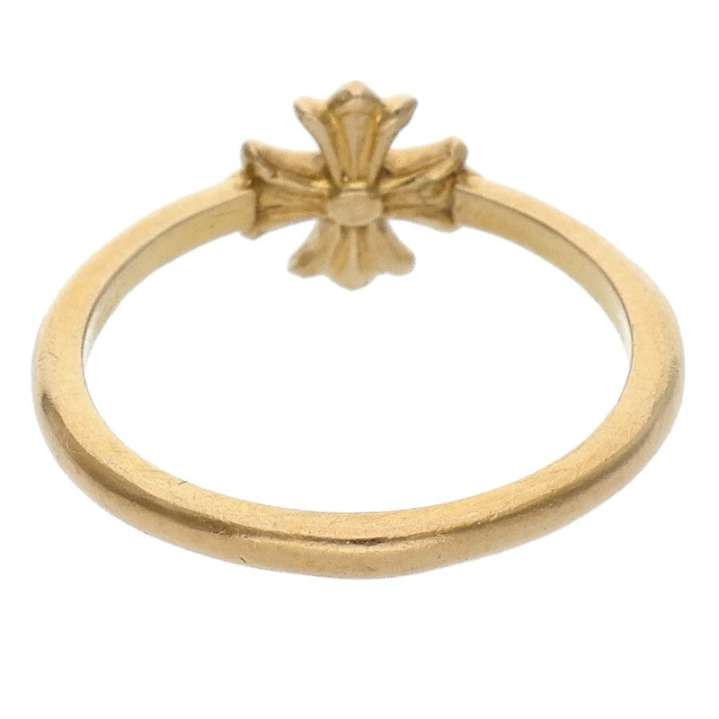 Chrome Hearts 22K BUBBLGM CH PLS DIA Gold Ring Size 7.5