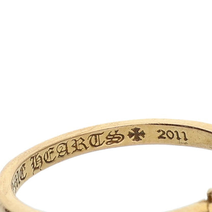 Chrome Hearts 22K BUBBLGM CH PLS DIA Gold Ring Size 7.5
