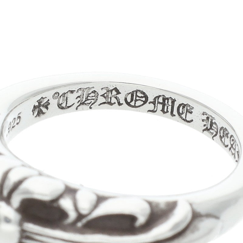 Chrome Hearts Baby Classic Floral Cross Silver Ring Size 6.5