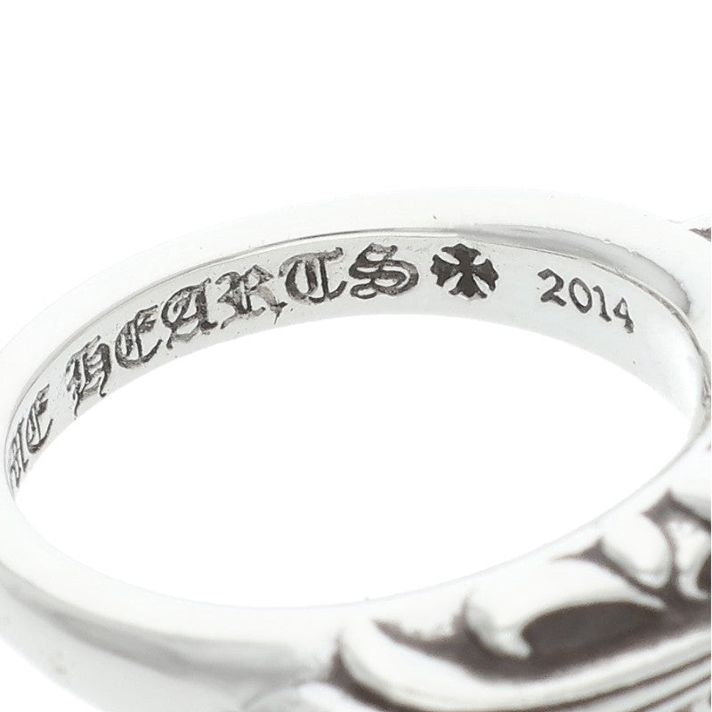 Chrome Hearts Baby Classic Floral Cross Silver Ring Size 6.5