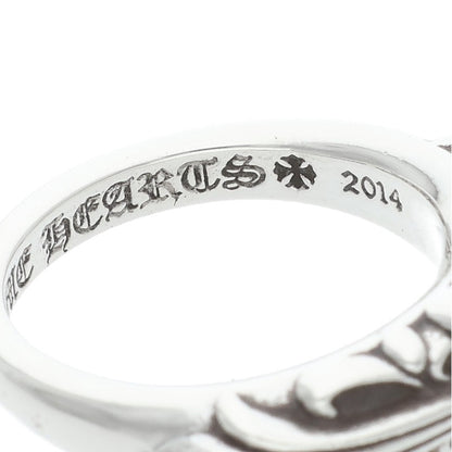 Chrome Hearts Baby Classic Floral Cross Silver Ring Size 6.5