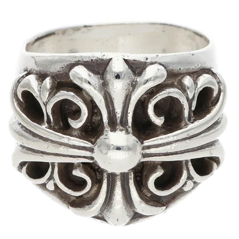Chrome Hearts Keeper Sterling Silver Ring Size US 8.5
