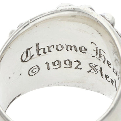 Chrome Hearts Keeper Sterling Silver Ring Size US 8.5