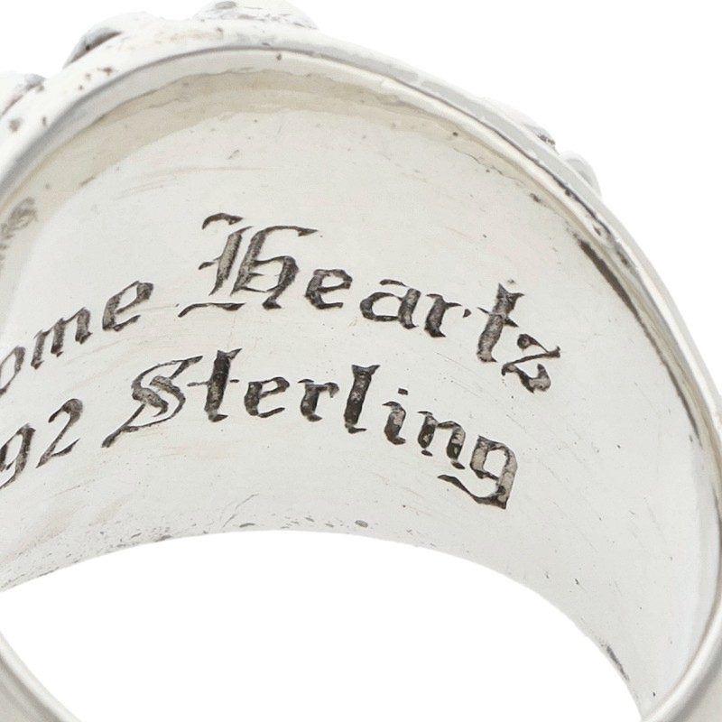 Chrome Hearts Keeper Sterling Silver Ring Size US 8.5