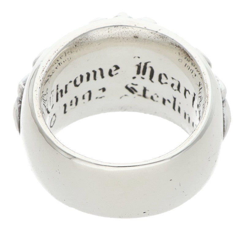 Chrome Hearts FLRL CRS Sterling Silver Ring Size US 6