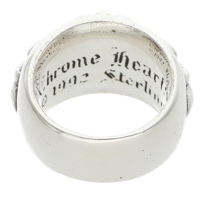 Chrome Hearts FLRL CRS Sterling Silver Ring Size US 6