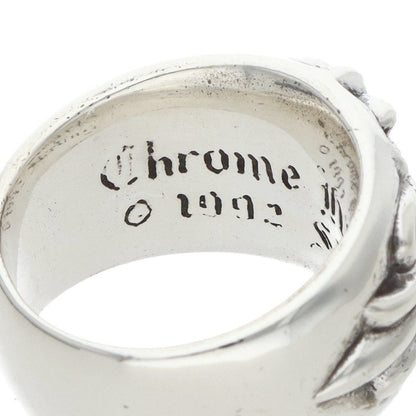 Chrome Hearts FLRL CRS Sterling Silver Ring Size US 6