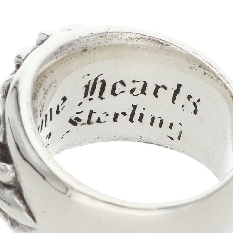 Chrome Hearts FLRL CRS Sterling Silver Ring Size US 6